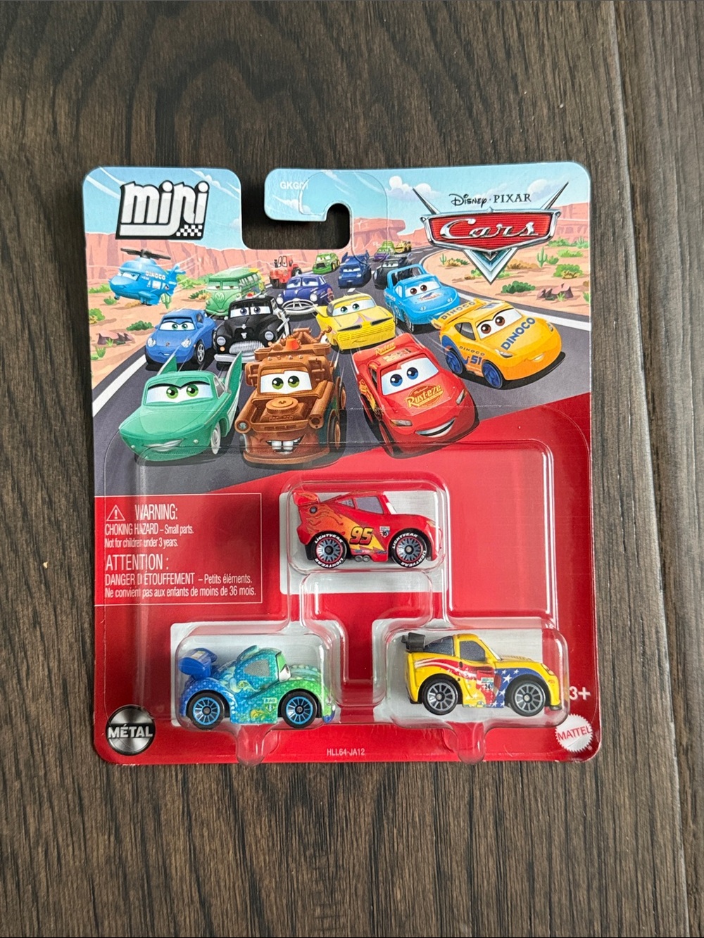 NWT Disney Cars 3 Mini 3-Pack - racing Lightning, Jeff Gorvette, Carla die-cast